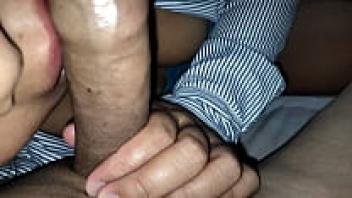 A tasty oral is given to me by my secretary.