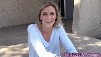 Teenage amateur spunk money