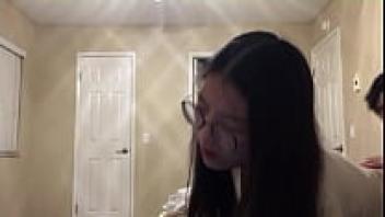 During Zoom class, a hot Chinese student from UCSD gets severely beaten and slapped on the face.