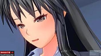 Earphones are advised for watching uncensored Japanese Hentai ASMR ear-licking videos.