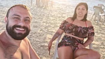 On the beach, I'm going to give it my best, with the sun, sea, and fire in my pussy.