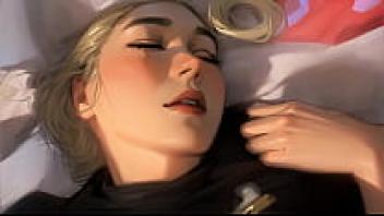 A Japanese couple having sex in an AI-generated hentai animation.