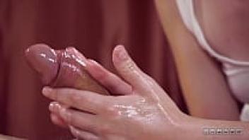 A horny masseuse provides a pleasant massage.