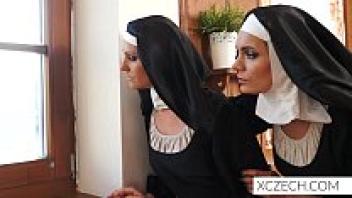 Gorgeous nuns having sex