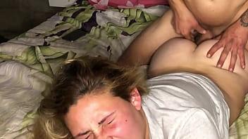 No, it hurts me. He cries and it hurts him, even though I wanted to have anal intercourse.