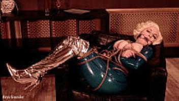 Arya Grander's bondage in the Latex MILF Gag FREE pornographic film