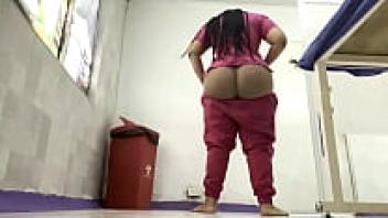 Records from hidden cameras Big-ass BBW nurse in the medical facility