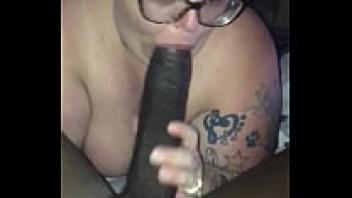 Allison licking her cock