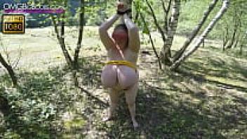BBW bondage outside POV