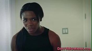 Ebony stepmother amateur