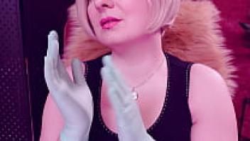 ASMR fetish with nitrile nursing gloves. Grander, Arya