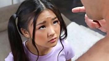 Teen porn: Tiny Asian caught playing around is available for free.