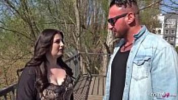 GERMAN SCOUT: Street Casting and Cheating on a Boyfriend by Chubby Teen Elisa
