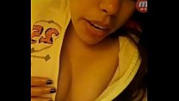 Sexy naughty babe on live video