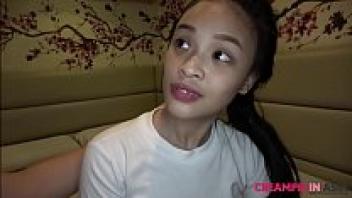 A shy Thai teen receives bareback love and licks.