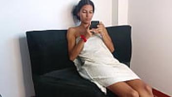 As she rides my cock, a slender, tight, and aroused female lets me finger her pussy.