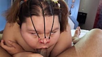 In a mall, I publicly drink my man's sperm and empty his balls.
