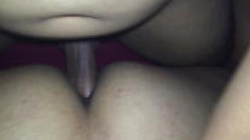 First time in the ass, Claudia Teen Salvadoreña