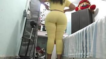 Hidden camera footage of a big ass nurse