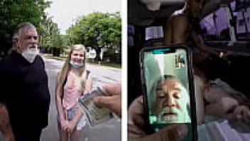 Harlow West, a teenage girl from BANGBROS, goes for a ride with Jonathan Jordan