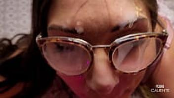 (Part 3) I got Honey Halifa D4 and squirt in her glasses!