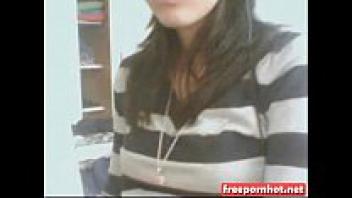 A girl engaging in masturbation