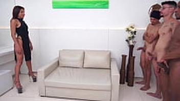 Brazilian nymph Bianca Dantas was picked up at the beach for three massive dick treatments (DAP, TAP, Anal, 3on1, 0% pussy, monster cock) OB535