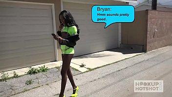 Stunning black babe Chanel Skye has her ass pummelling severely.