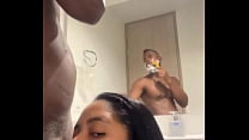 I give him a fantastic blowjob while he gets ready for work -amateur couple- Nysdel.